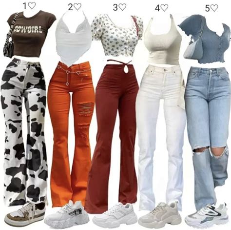 Which outfit would you wear 1-5💝 | Outfit ideen, Outfit, Outfit ...