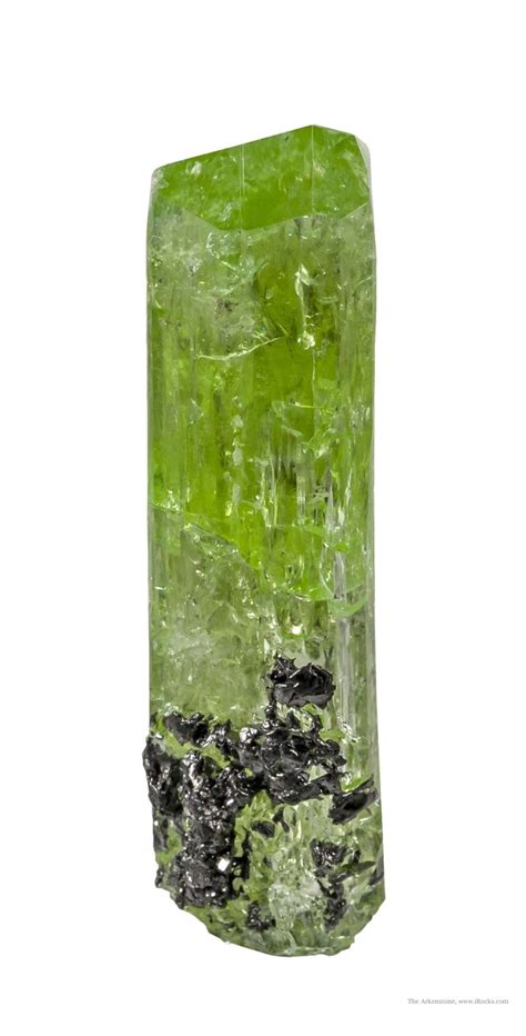 Bright Apple Green Diopside (rough & cut set) | iRocks Fine Minerals