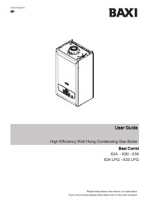 Manual Baxi Combi 630 Central Heating Boiler