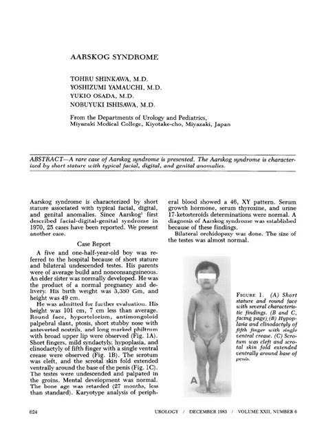 Aarskog Syndrome: Facing V-W) - (4 Hypop | PDF | Congenital Disorder ...