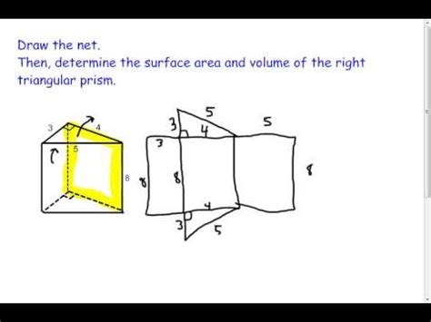 Right Triangular Prism - Volume and Surface Area (7.2) - YouTube