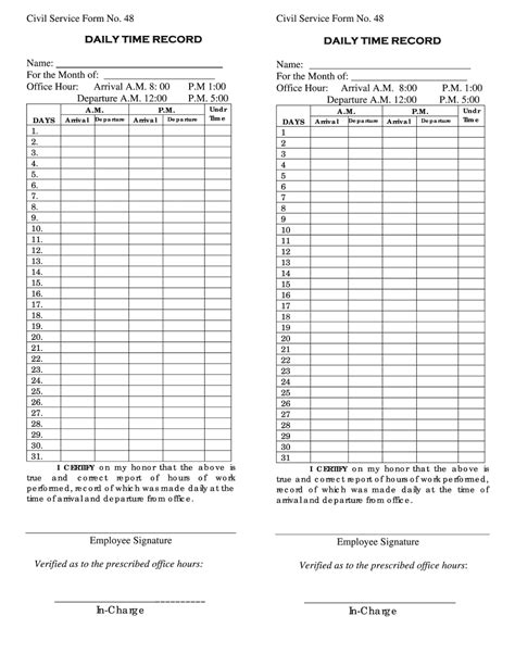 Edit Document Daily Time Record Form And Cope With Bureaucracy