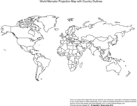 Simple World Outline Map - Maplewebandpc - Basic World Map Printable ...