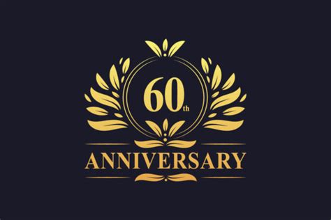 60th Anniversary Celebration Graphic by Netart · Creative Fabrica