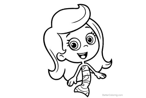 Molly from Bubble Guppies Coloring Pages - Free Printable Coloring Pages