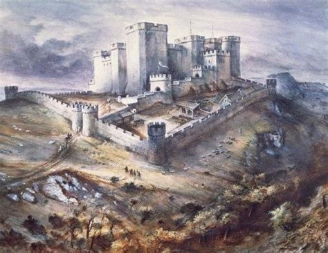 Reconstruction of Carreg Cennen Castle, before it was dismantled in ...