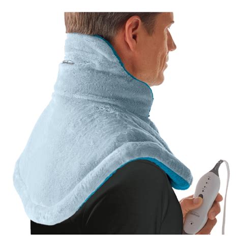 Sunbeam Renue Heat Therapy Neck and Shoulder Wrap Heating Pad, Blue ...