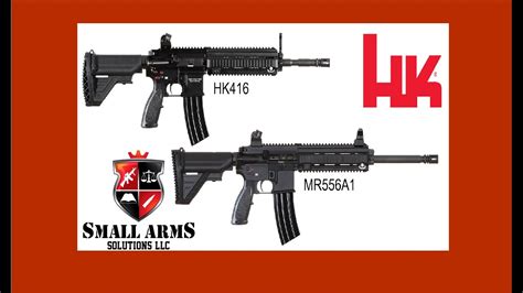 History of HK HKM4/HK 416/MR556A1 and Brownells BRN-4 - YouTube
