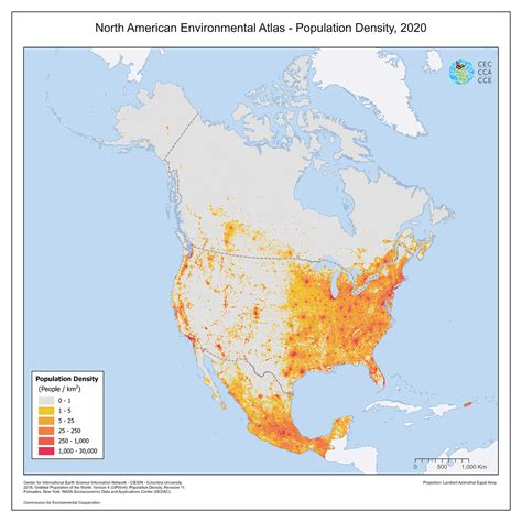 America Population Density Map - Winna Kamillah