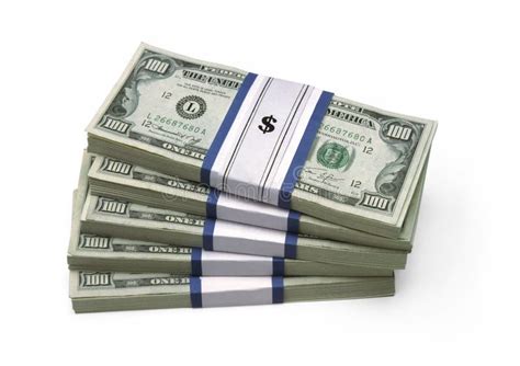 $100 Bills - Stacked stock image. Image of economic, rich - 27155