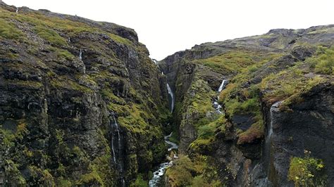 Free Images : coast, rock, waterfall, valley, mountain range, formation, cliff, iceland, terrain ...