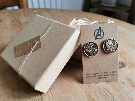 Avengers Infinity Gauntlet Superhero / Marvel Cufflinks with | Etsy