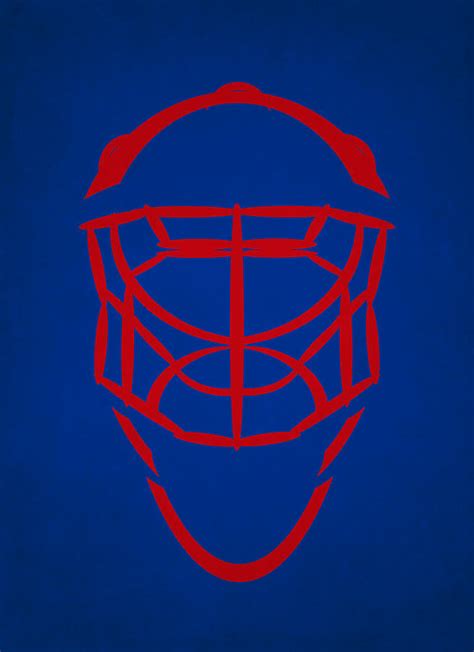 New York Rangers Goalie Mask Photograph by Joe Hamilton