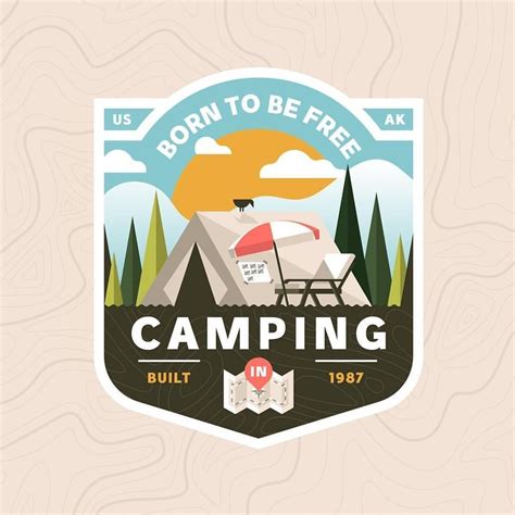 Camping badge design made by @joaugustodesign Follow us @logoplace for daily logo design... # ...