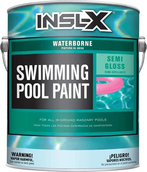 INSL-X WATERBORNE, SEMI-GLOSS Acrylic Pool Paint, Black, 1 Gallon $170.99 - PicClick