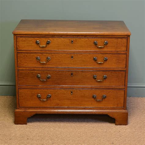 Georgian Mahogany Small Antique Chest Of Drawers by Edwards & Roberts ...