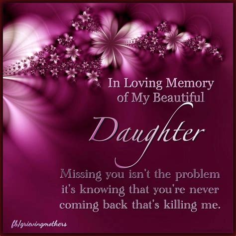 Loving Memory Loss Of A Daughter Quotes - ShortQuotes.cc