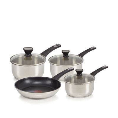 Jamie Oliver Set of four stainless steel pans | Stainless steel pans, Jamie oliver, Tefal