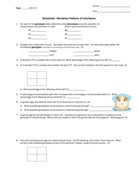 Activity For Non Mendelian Inheritance