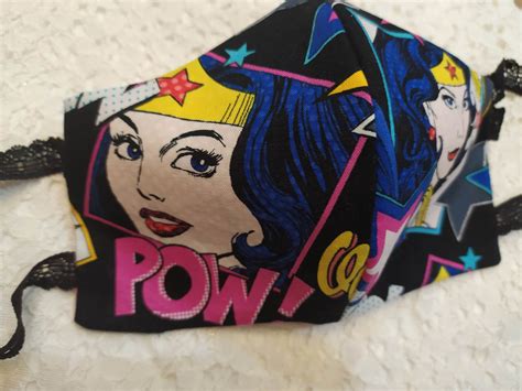 Wonder Woman Face Mask – Wonder Woman Cotton Face Mask – Washable ...