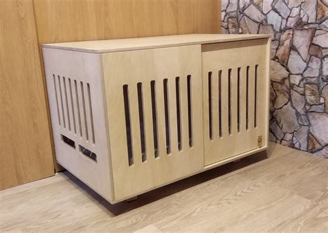 Modern Dog Crate With Sliding Door With a Latch. Dog Kennel - Etsy