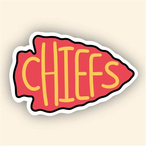 Kansas City Chiefs Arrowhead 100% Waterproof Sticker Laptop | Etsy