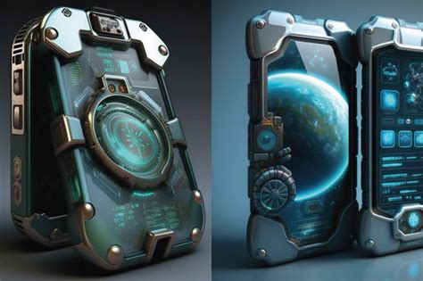 Revolutionary Futuristic Smartphones Graphic by Saksenengmu Bro · Creative Fabrica