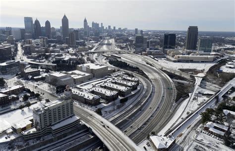 Photos: Aerial shots of Atlanta snow jam