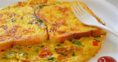 Bread Omelet / Healthy Breakfast Menu / step by step: