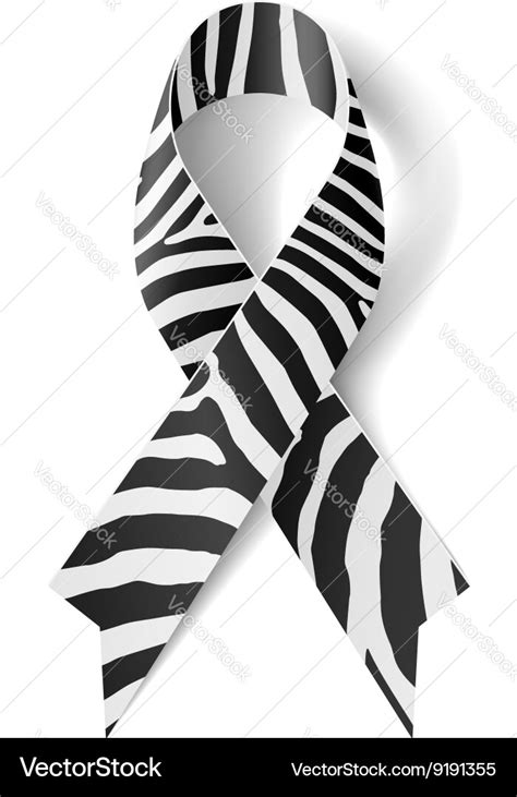 Zebra-print ribbon Royalty Free Vector Image - VectorStock