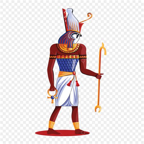 God Horus Vector Hd PNG Images, Ancient Egypt Sun God Horus Cartoon Illustration, Egypt ...