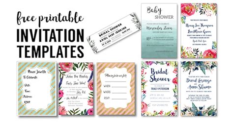 Party Invitation Templates Free Printables - Paper Trail Design