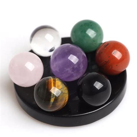 New Product Seven Color Crystal Ball With Crystal Ball Stand - Buy ...