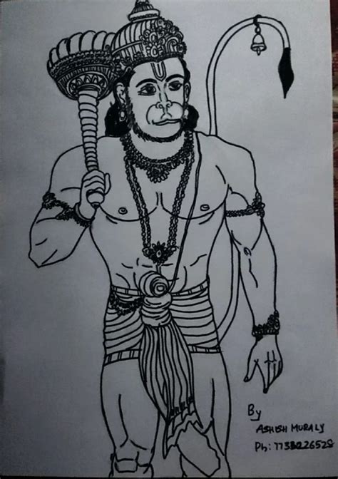 lord hanuman ji ..pencil drawing | Unique drawings, Pencil drawings ...