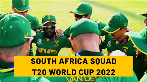 South Africa Squad list for Men's T20 World Cup 2022 | Cric Chef