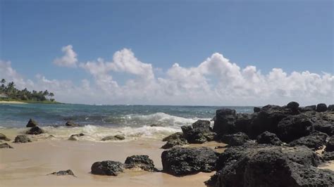 Kiahuna beach, Kauai, Hawaii - relaxing waves - YouTube