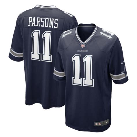 Men's Dallas Cowboys Micah Parsons Nike Navy 2021 NFL Draft First Round ...