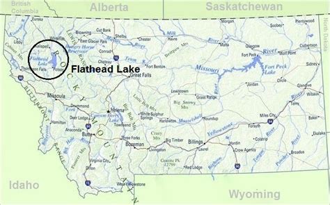 Map of Montana, Top Things To Do In Montana, Flathead Lake | Montana attractions, Flathead lake ...