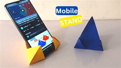 Origami Phone Stand Tutorial |How to make paper mobile stand DIY ...