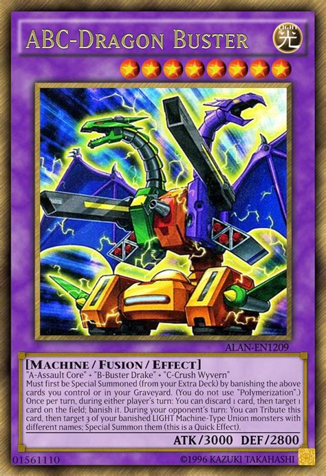 ABC-Dragon Buster by ALANMAC95.deviantart.com on @DeviantArt Yugioh Fusion, Card Art, I Card ...