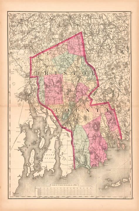 Map of Bristol County - Art Source International