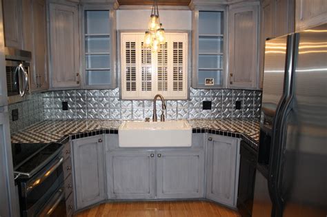 Tin Backsplash - Kitchen Backsplashes - Contemporary - Kitchen - tampa - by American Tin Ceilings