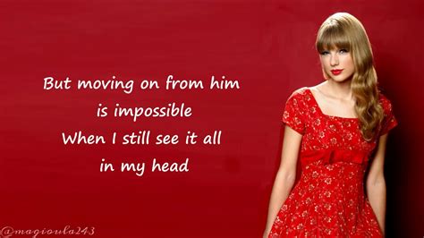 Taylor Swift - Red (Lyrics) - YouTube