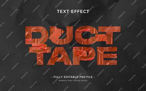 Premium PSD | Duct tape text effect