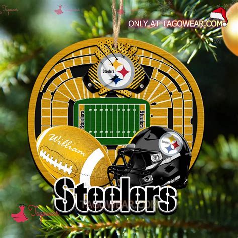 Pittsburgh Steelers NFL Stadium Personalized Ornament - Tagowear