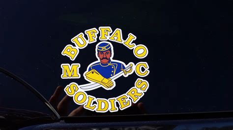 BSMC Buffalo Soldiers Motorcycle Club Window Decal