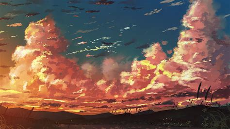 Anime, People, Fantasy, Sky, Tree, Cloud, Original, HD wallpaper | Peakpx