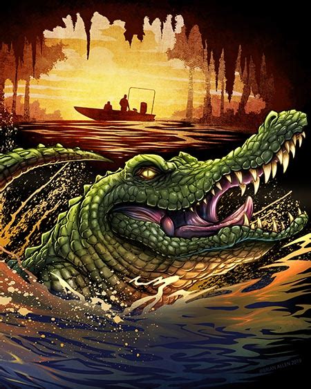 Swamp Alligator illustration for Swamp People - Flyland Designs, Freelance Illustration and ...