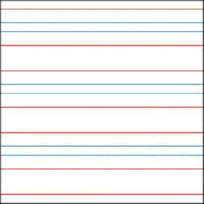 Amazon.com : Raised Line Paper Red & Blue Lines Portrait (50 Sheets ...