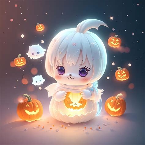 Premium Photo | Cute and adorable halloween ghosts spooky yet charming